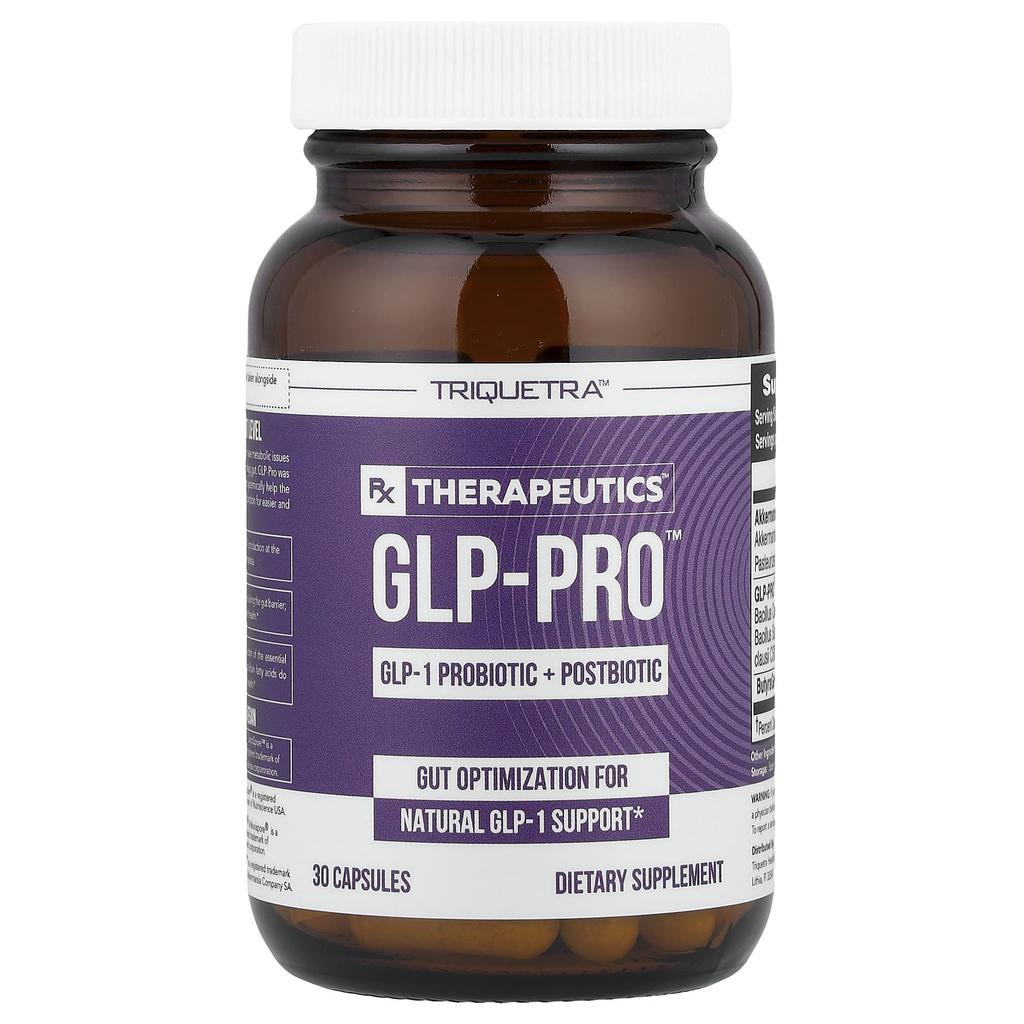 Triquetra Health, RX Therapeutic™, GLP-Pro™ GLP-1 Probiotic + Postbiotic, 30 Capsules