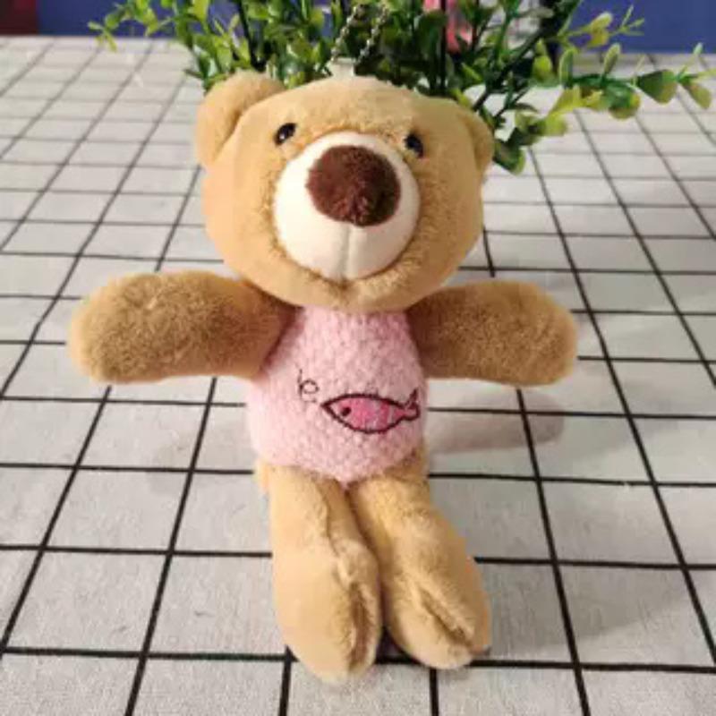Creative New Cute Teddy Bear Rabbit Plush Toy Doll Pendant Car Student Schoolbag Hanging Ornament Doll