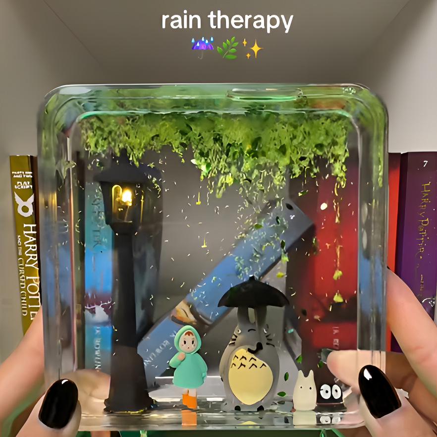 Totoro Liquid Sand Night Light - Perfect Bedside Decoration & Birthday Gift