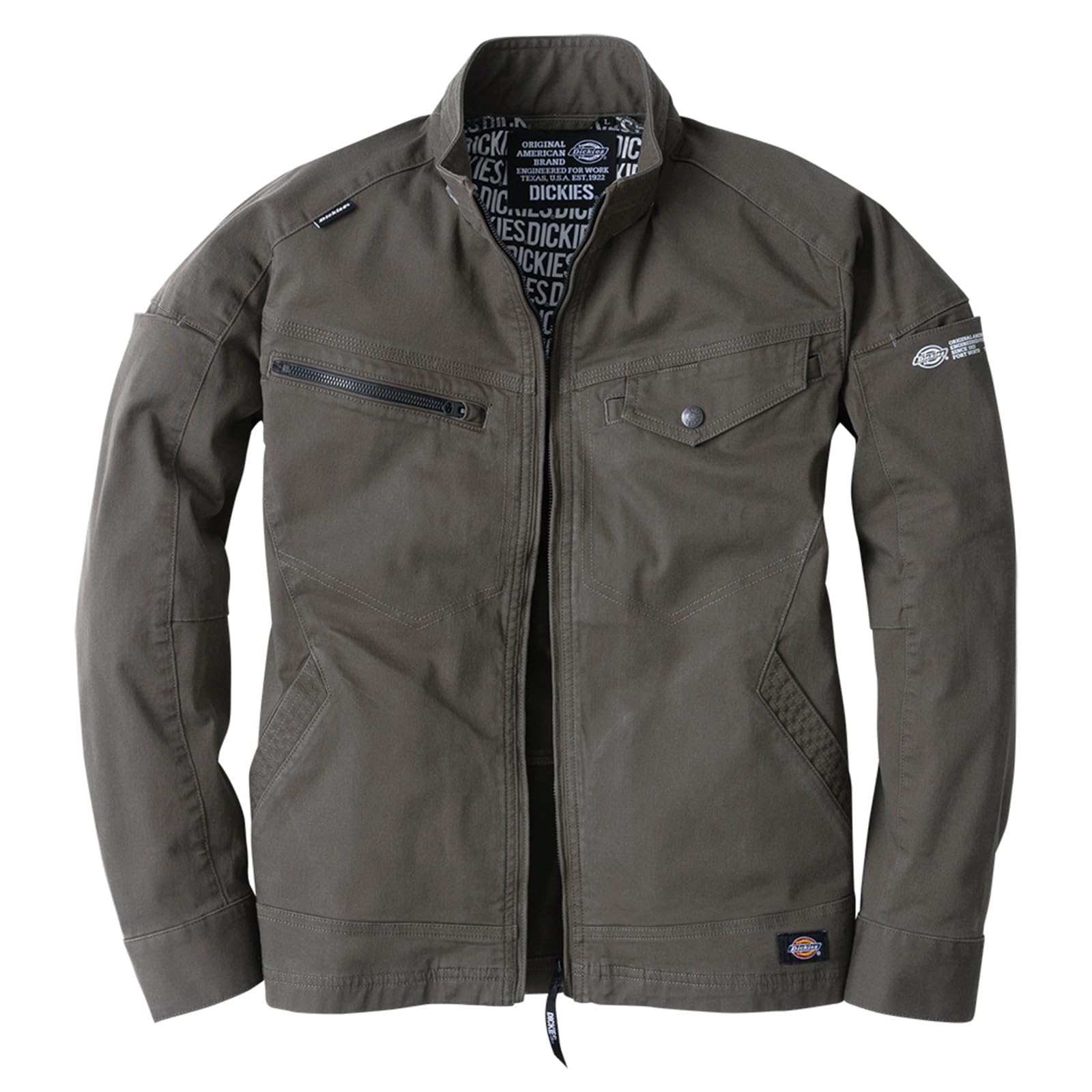 Куртка с длинным рукавом Dickies Рабочая куртка Блузон Стрейч 2023 с Pro Унисекс 4L D-2880 Круглогодичная наклейка CO-COS, 9. Оливка,