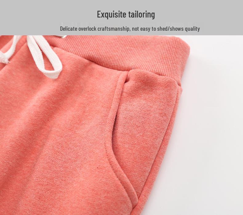 Pantaloni Casual Caldi da Donna in Lana d'Agnello con Plus Velluto - Dimagranti, con Polsini, Gamba Dritta, Tuta per Autunno e Inverno