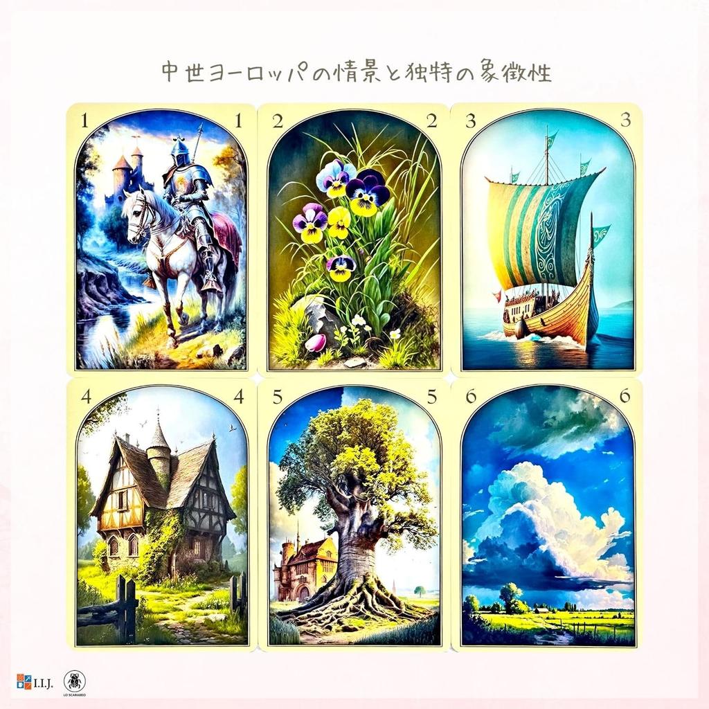 Lenormand Medieval Lenormand Oracle Retro Classic Fortune Includes Japanese Instruction Authentic I.I.J Cards, Cards, Telling, Manual,