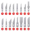 100PCS SK5 High Carbon Steel Woodcarving Blade Craft Carving Tool Carving Metal Knife Woodcarving PCB Repair DIY Blade