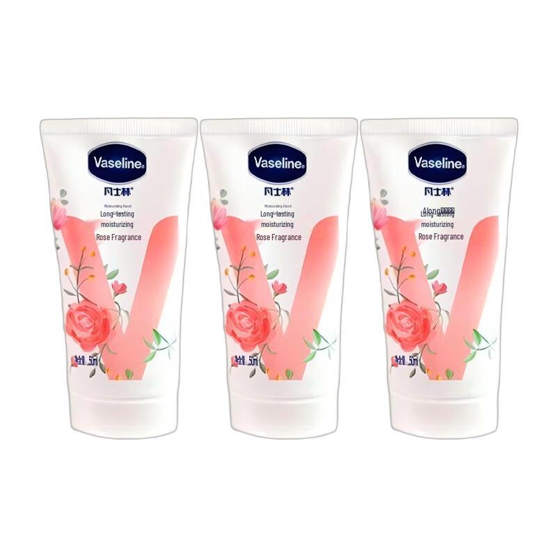 

Vaseline Rose Scented Hand Cream 3-Pack
