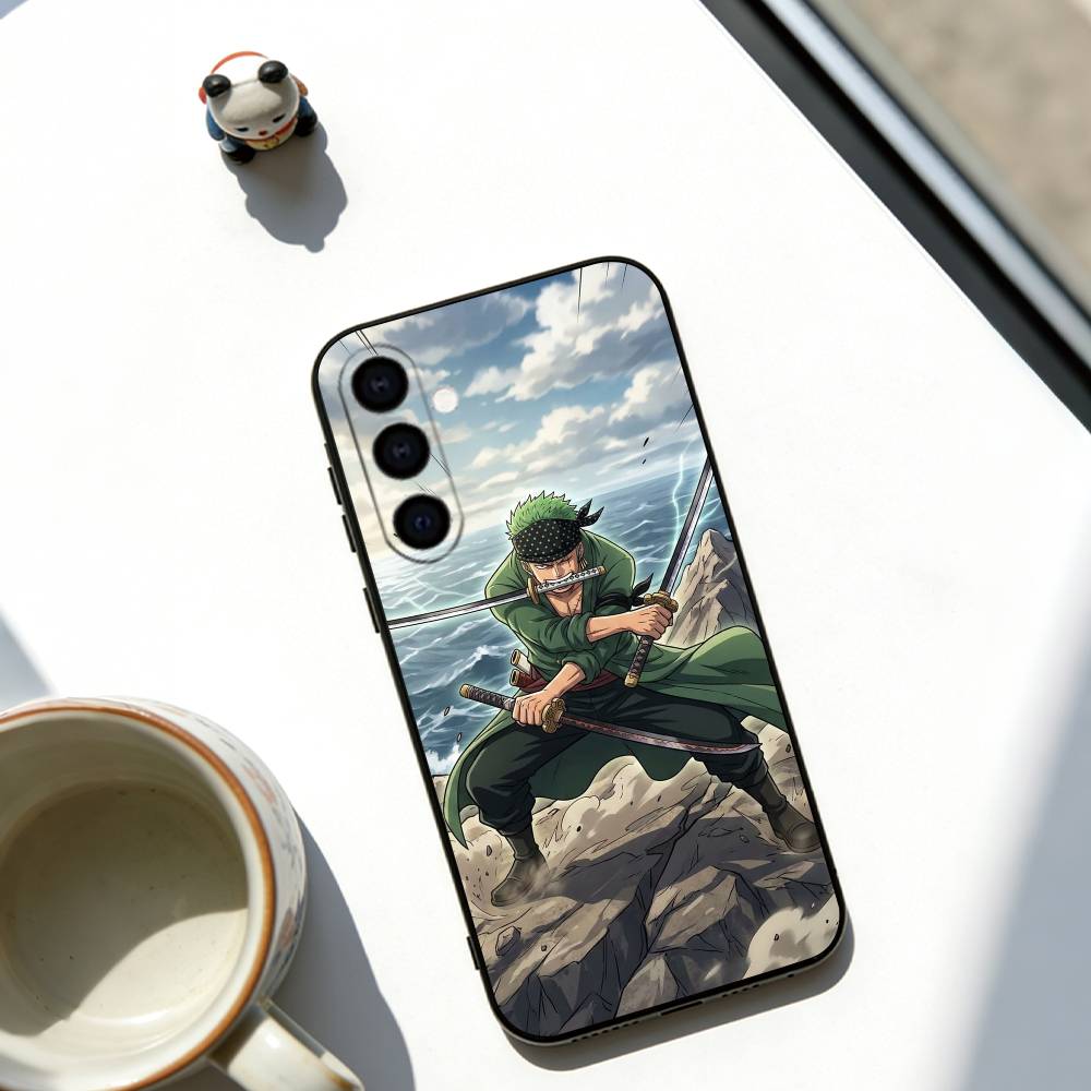 Roronoa Zoro Phone Case For Samsung Galaxy A73,A72,A71,A70,A53,A52,A51,Others Soft Black Cover