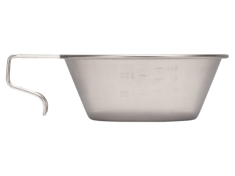 Snow Peak Titanium Sierra Cup Titanium Measuring Cup with Graduated Measuring for and Camping E-104, Cup, Lightweight, Cooking, Outdoors,