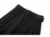 2025 Winter Black High-Waist Slimming Straight Pants for Women