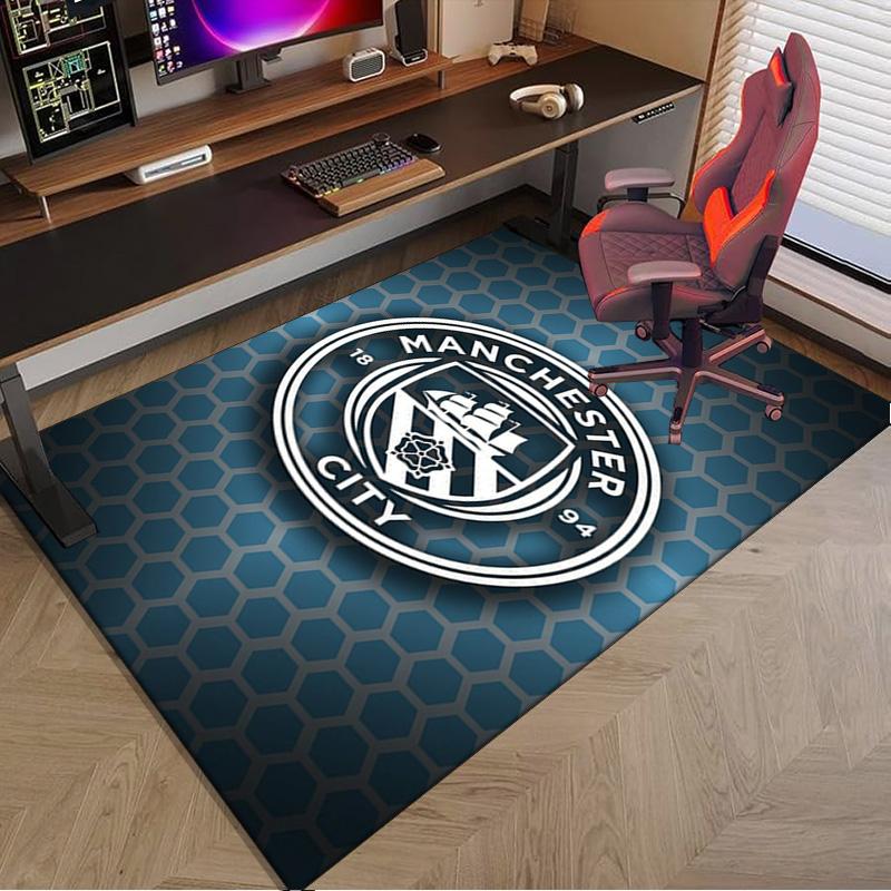 City Football Club Printed Area Rug for Office, Chair Rug, Decorative Carpet Floor Mat, Large Size Fan gifts Christmas gifts