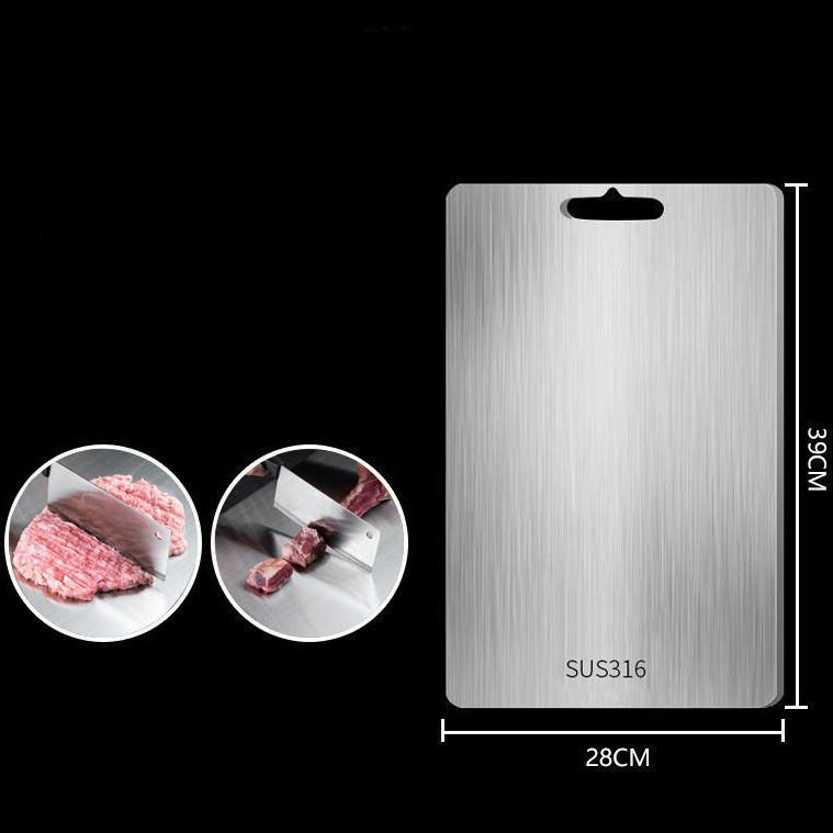 Stainless Steel 316 Thickened Cutting Board Cut Vegetables Meat Chopping Board Cooking Tools Anti-mold Cutting Boards Mats