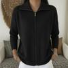 European & American Zipper Knit Cardigan Sweater - Autumn/Winter Casual Fashion for Women