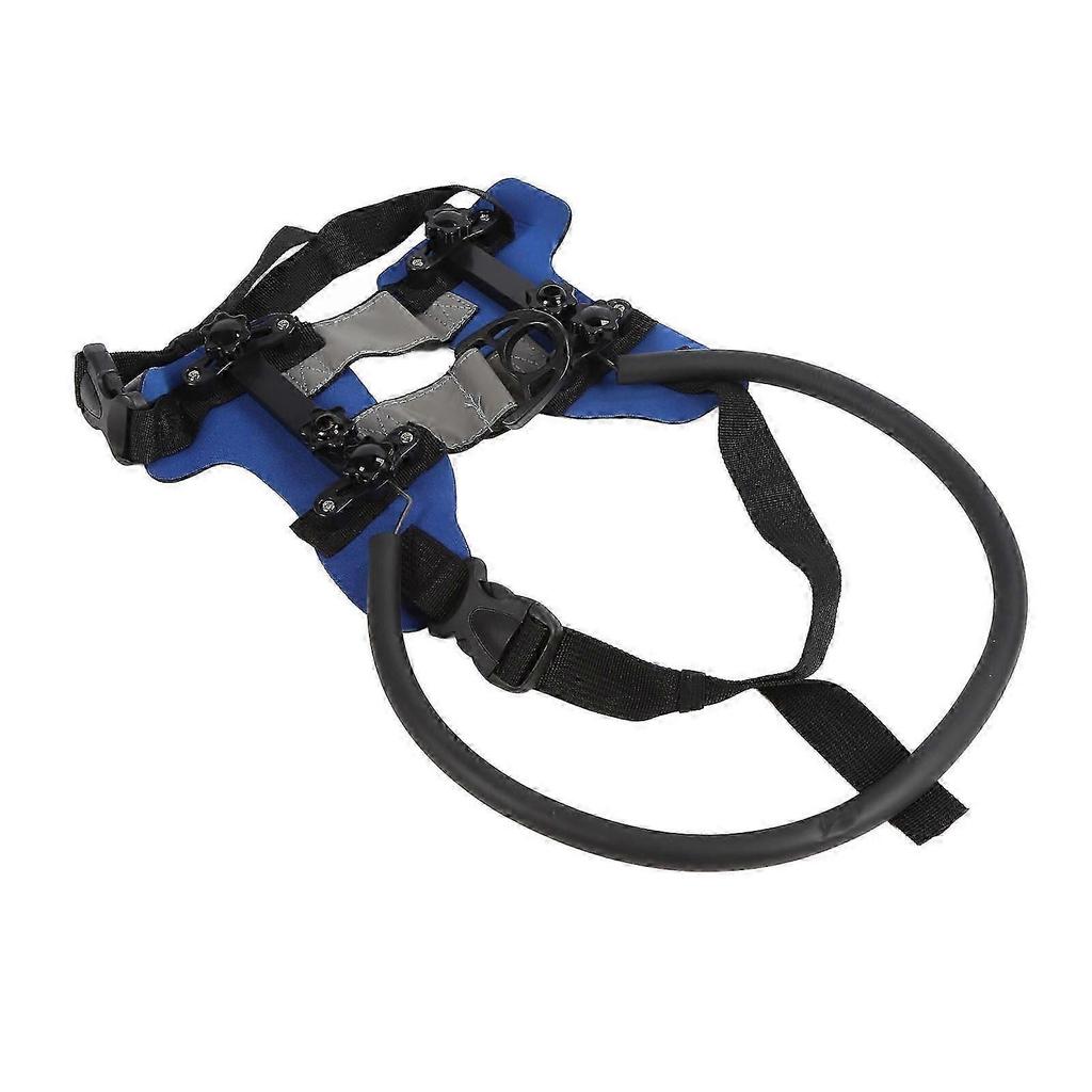 Ring Harness for Blind Dog Pet Anti Collision Ring Adjustable Bumper Guards Guiding Device Easy Fixation for Blind Pets Blue S for 410kg Dogs