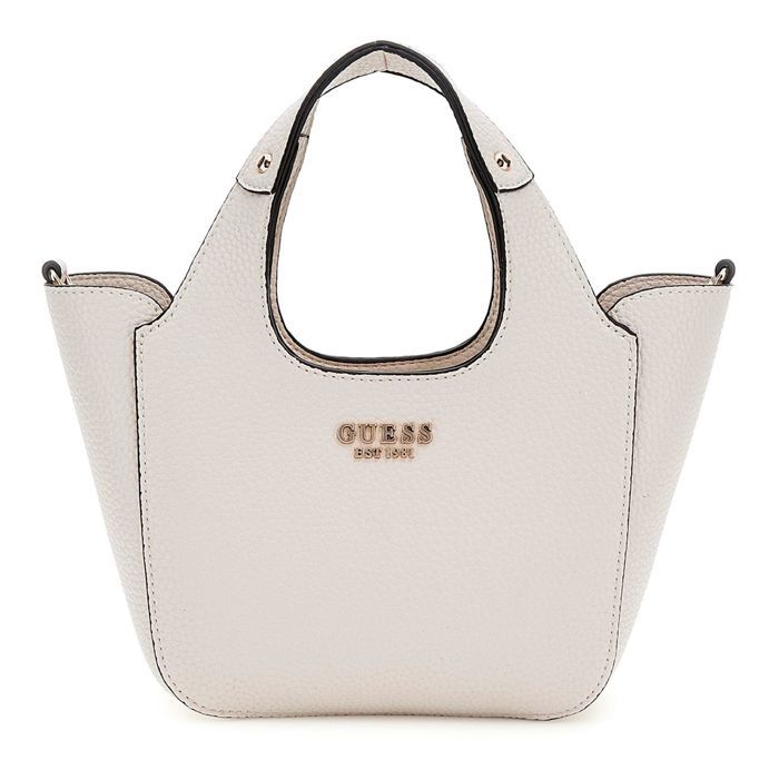 GUESS Sac à main crème pour femme - Helina Mini Tote Bone 296914
