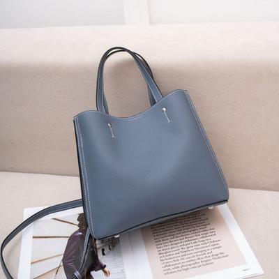 Cowhide Shoulder Women's Bag Large Capacity, Women's Fashion Simple Tote Bag Practical Commuter Bag Multi-compartment Soft
