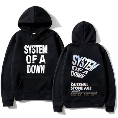 Rock Band System of A Down Hoodie System of A Down Tour 2026 Sweatshirt Men Alternative Metal Music Streetwear Unisex Gothic Top