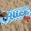 Personalized Beach Towel Custom Name Cross Border Microfiber Beach Towel Anti-Sand Super Absorbent Bath Towel Large Quick Drying
