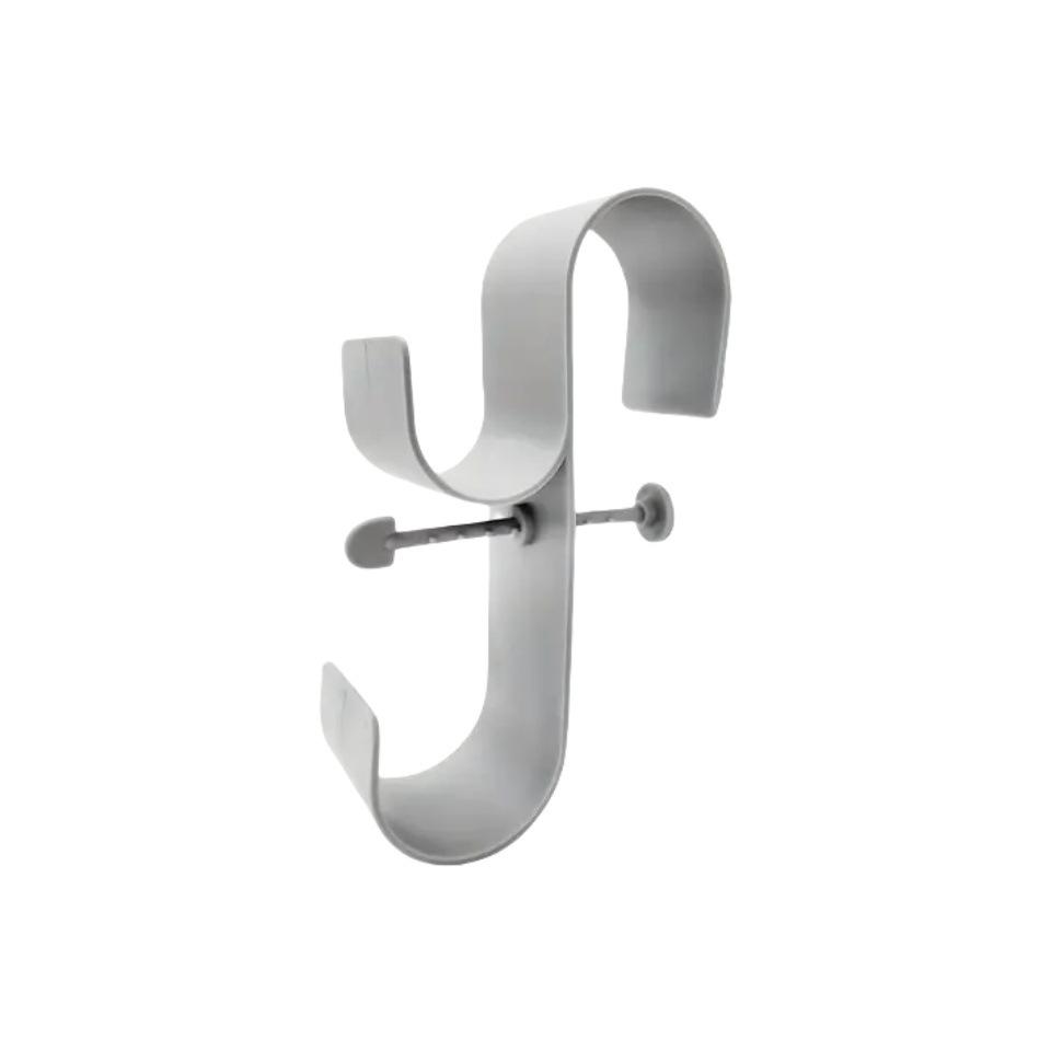 2 Soportes Ajustables para Poste de Piscina - Plástico Duradero, Perfectos para Piscinas Elevadas, Incluye Accesorios de Red para Piscina y Gancho para Cepillo, Accesorios para Piscina