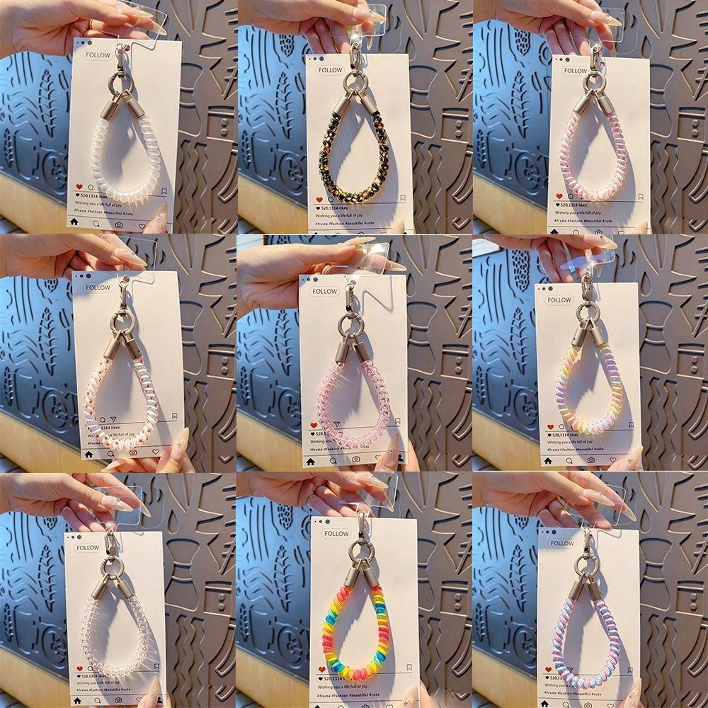 TPU Phone Lanyard Anti-Lost Phone Wrist Chain Portable Phone Case Charm Strap  Phone Accessories
