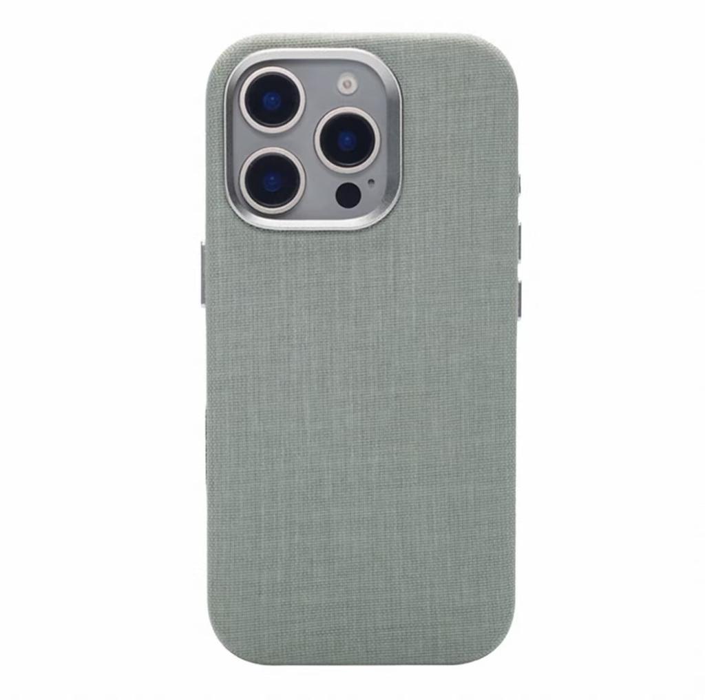 Case For iPhone 16 Pro Max 15 14 13 Case Fashion For MagSafe Magnetic Matte Nylon Leather Phone Cover Shockproof Bumper