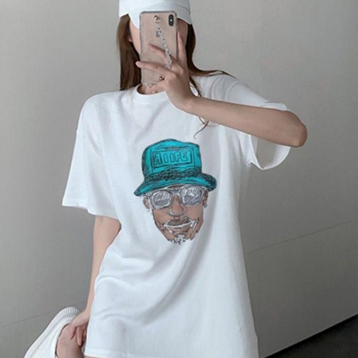 

Женская футболка с короткими рукавами, свободный топ в корейском стиле, лето XL белый