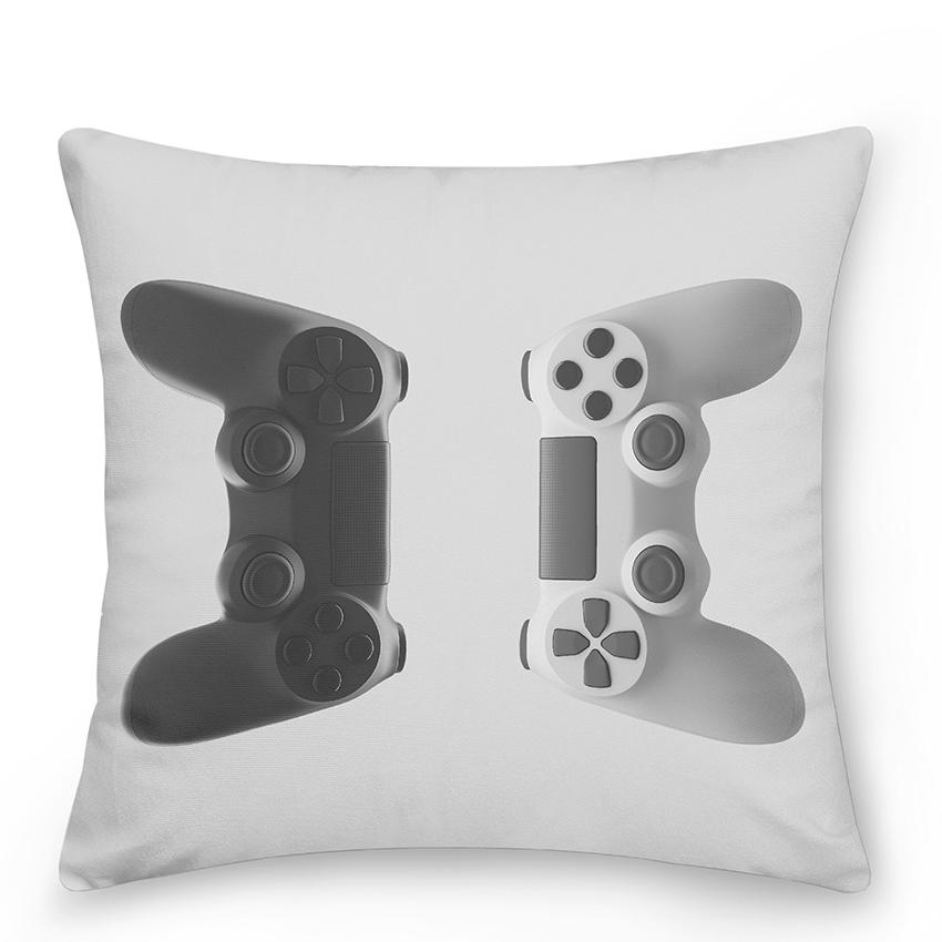 Boy Gamer Print Pillowcase Bedroom Decor Video Game Cushion Cover Home Gamepad  Gift