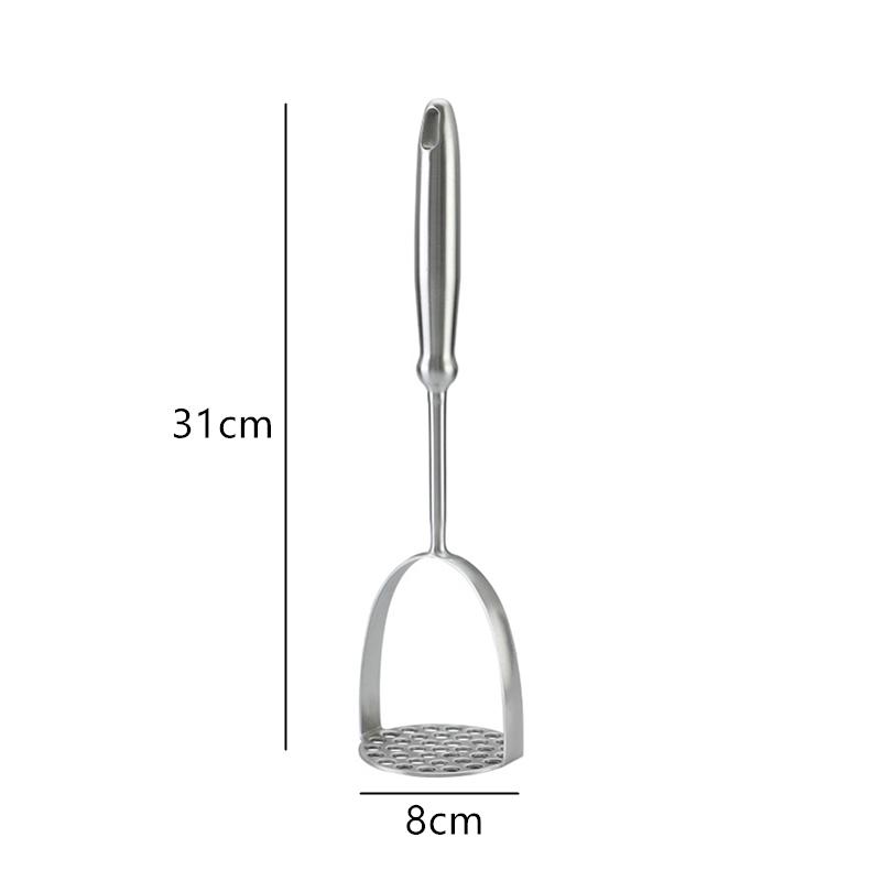 Inicio Triturador de patatas de acero inoxidable Triturador manual de alimentos Prensador de ajo suave Prensador de calabaza Utensilios de cocina Utensilios para el hogar