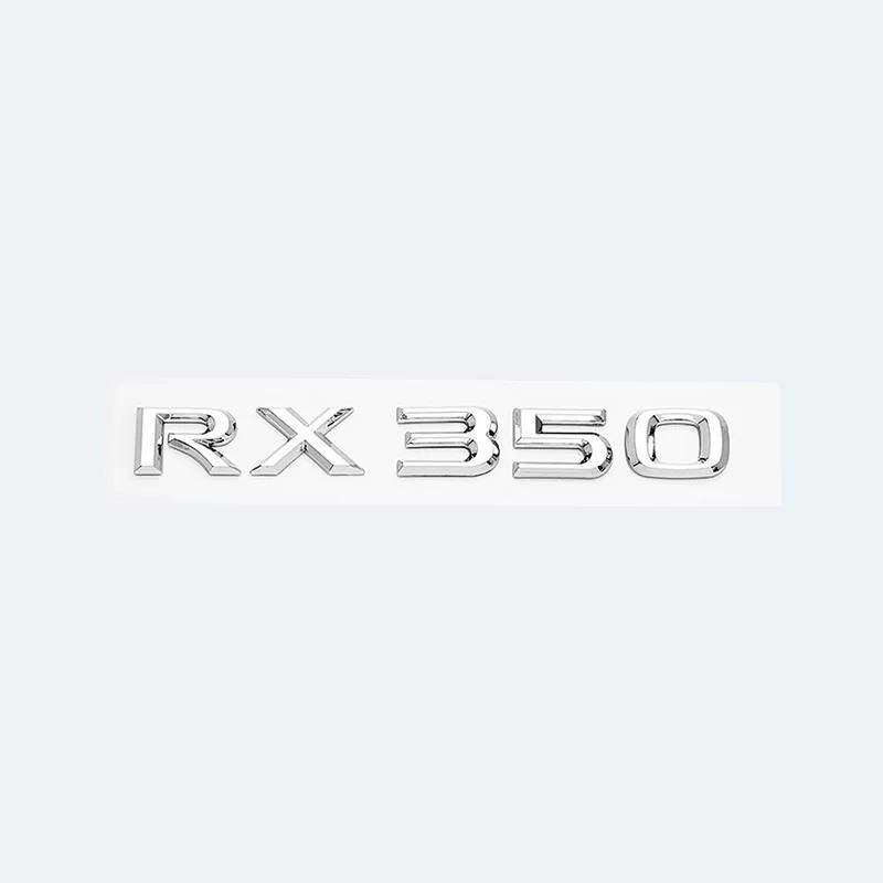3D Chrome Glossy Black ABS RX200t RX270 RX300 RX350 RX450h RX450hL HYBRID Emblem for LEXUS Car Trunk Trunk Rear Logo Sticker