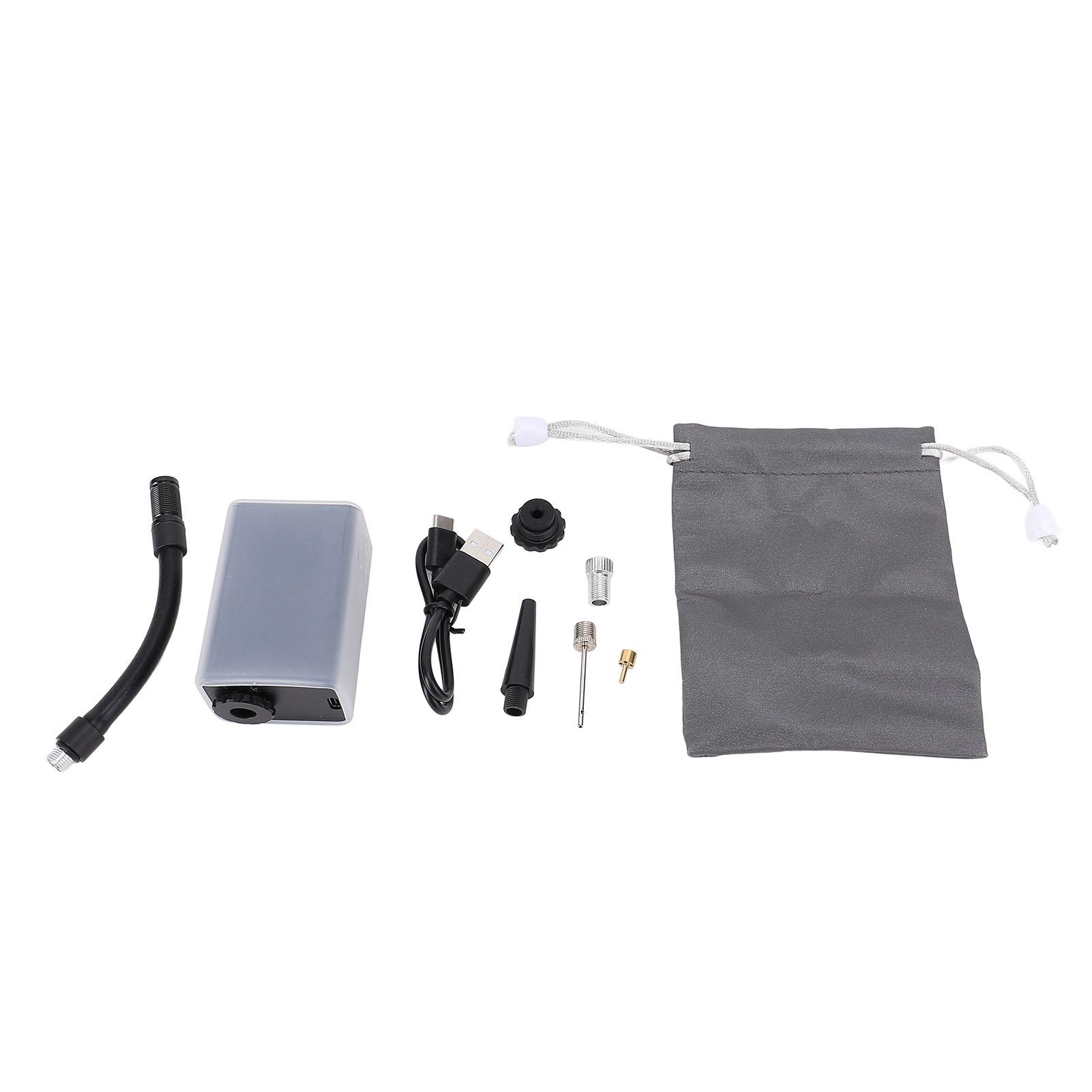 

Мотоциклетный электрический мини-насос 120 фунтов на кв. дюйм, мини-воздушный насос, портативный шинный насос из алюминиевого сплава с клапанами