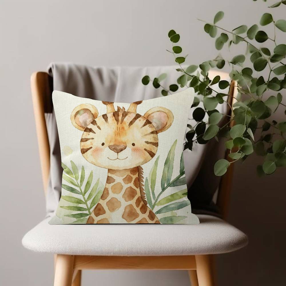 Jungle animal lion zebra monkey tiger pattern Cushion Cover Decorative Pillow Sofa Home Decor Case Pillow Cases