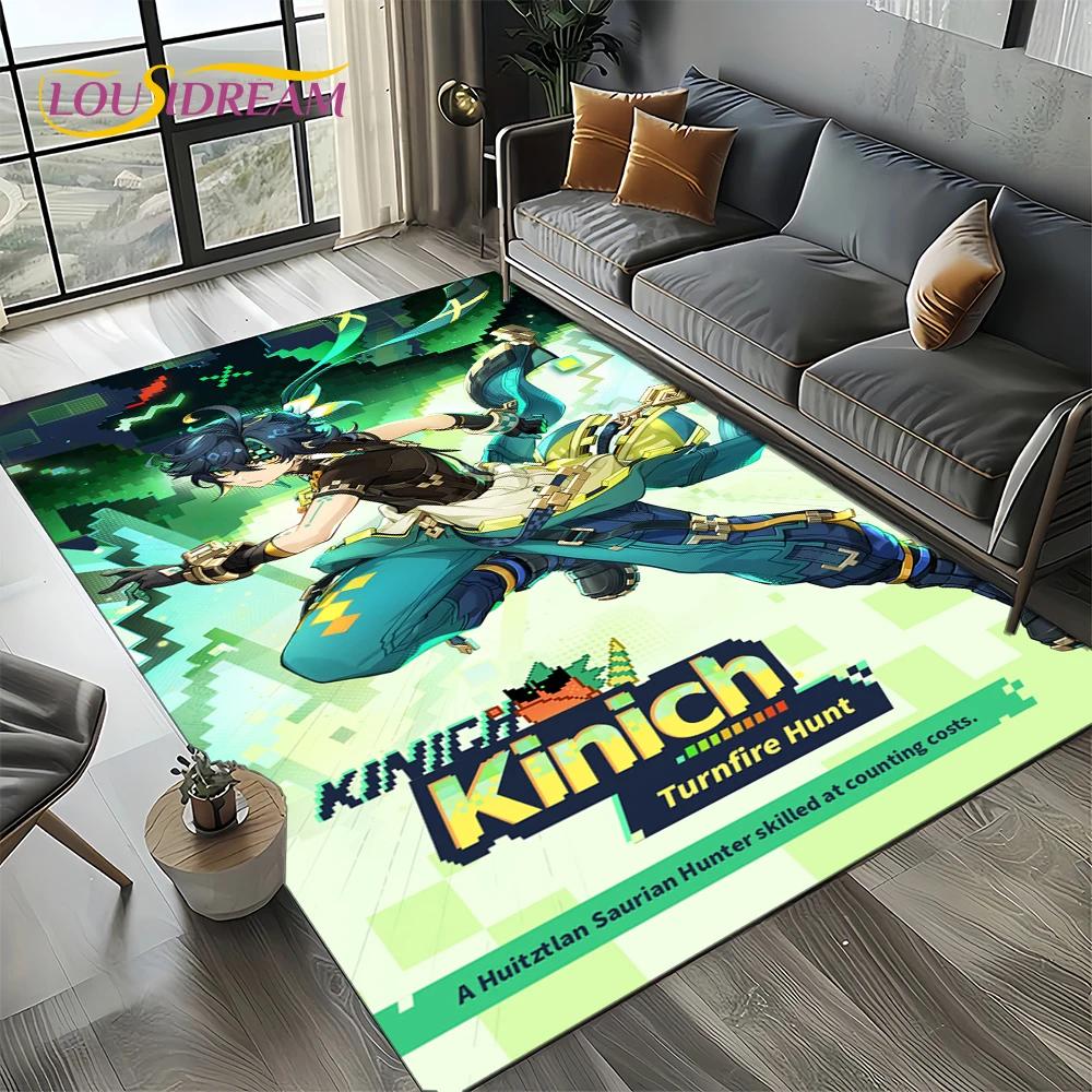 2025 New Genshin Impact Character Solo Cartoon Game Carpet Rug for Living Room Bedroom Home Sofa Decoration,Non-slip Floor Mat