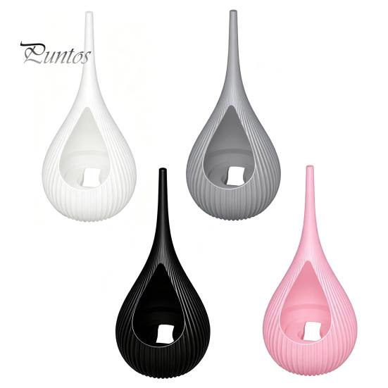 Vertical Grain Texture Candle Compact Size Candlestick, Holder, Water Drop Shape Bedroom Holder 3D Printed Candlestick for Living Room Dining Table