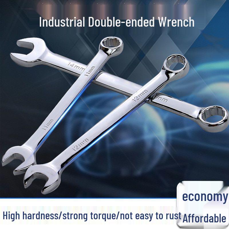 Thickened Multifunctional Wrench Set: Combination, Open-End, Box-End, and Fixed Wrenches for Auto Repair