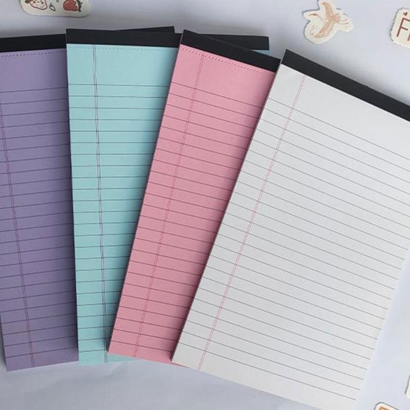 8 Pcs A4 Writing Paper Note Pads Scratch Pads Memos Pad Tearable Legal Pad Lined Paper Pads for Home Office School