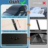 Car Windshield Cover For Ice And Snow - Universal Windshield Snow Cover With Side Window And Rearview Mirror Protector, Durable Magnetic Winter Frost