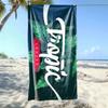 Blue Tropical Palm Leaf Beach Towel Ultra Soft Microfiber Towel for Men Women Beach Pool Gym Camping Travel Daily Use