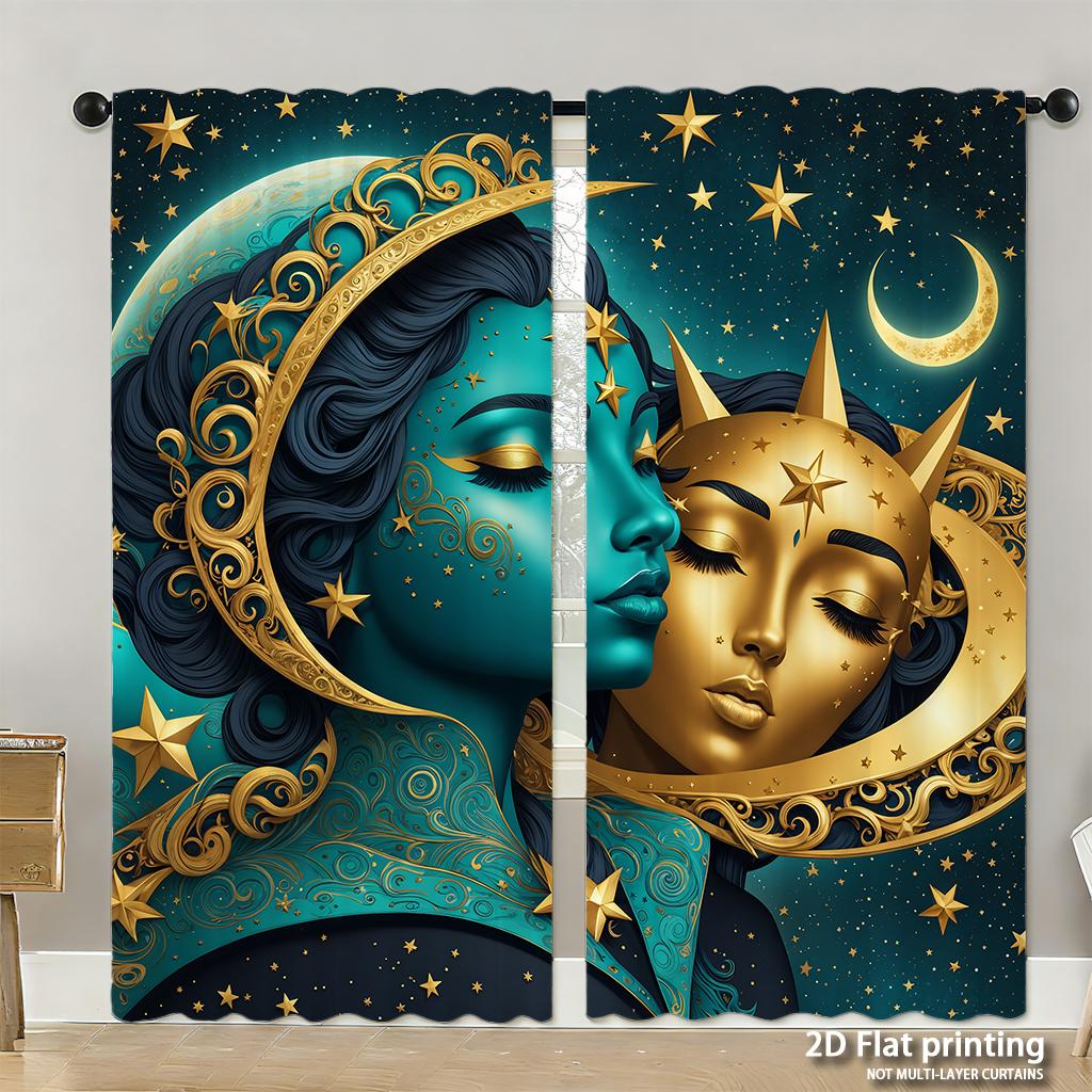 Piece Set High Definition Digital Printed Curtainspink Candy Castle Fantasy Colorful Cartoon Stylehome Decoration Style Curtains Made Of Polyester