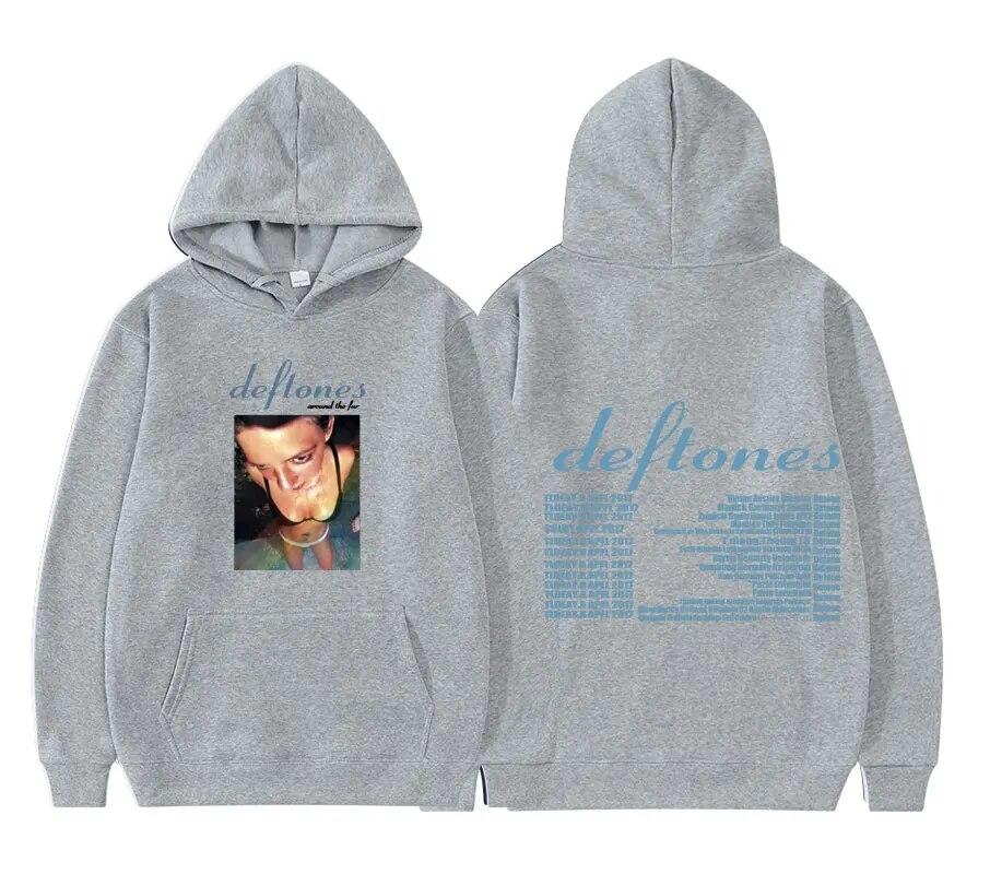 Deftones Around The Fur Tour Band Concert Hanorac unisex Hip Hop Pulover Hanorac unisex Moda femei y2k Hanorac Unisex Streetwea Unisex