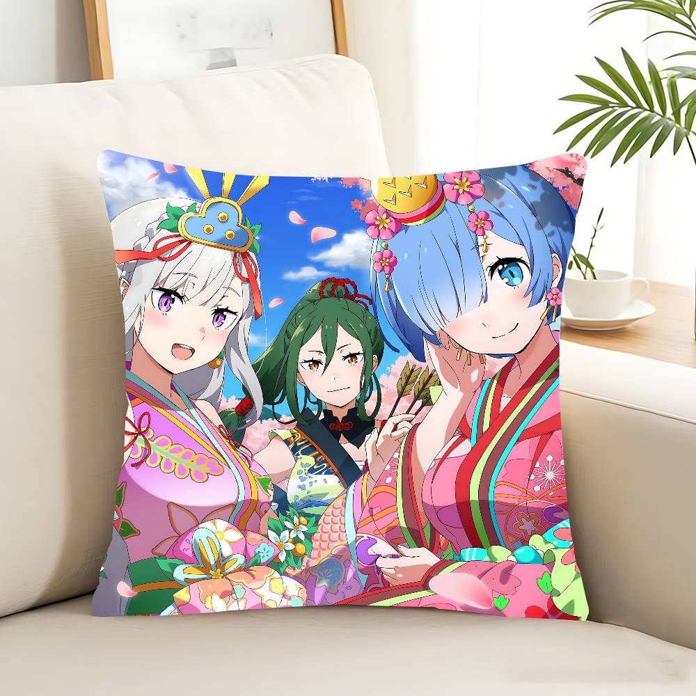 Re Anime Zero Pillow Case Removable Washable Cushion Cover – All-Season Soft Linen