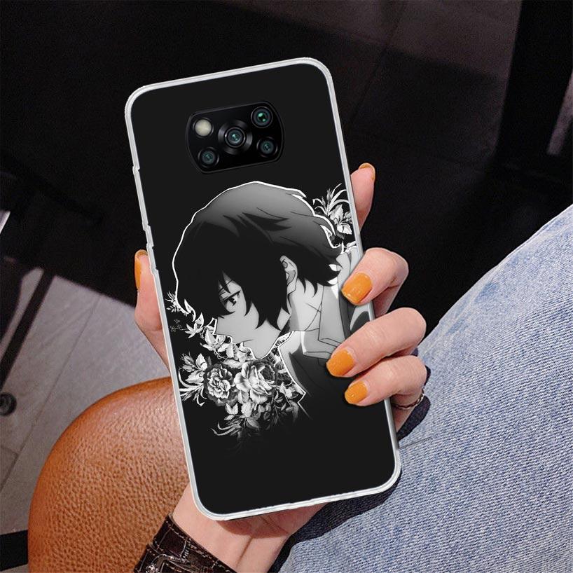 Bungo Stray Dogs Dazai Phone Case For Xiaomi Poco X7 X6 X5 Pro F7 Ultra Redmi 15C 15 13C 13 12C 12 10 10A 10C 9 9A 9C 9T Cover P