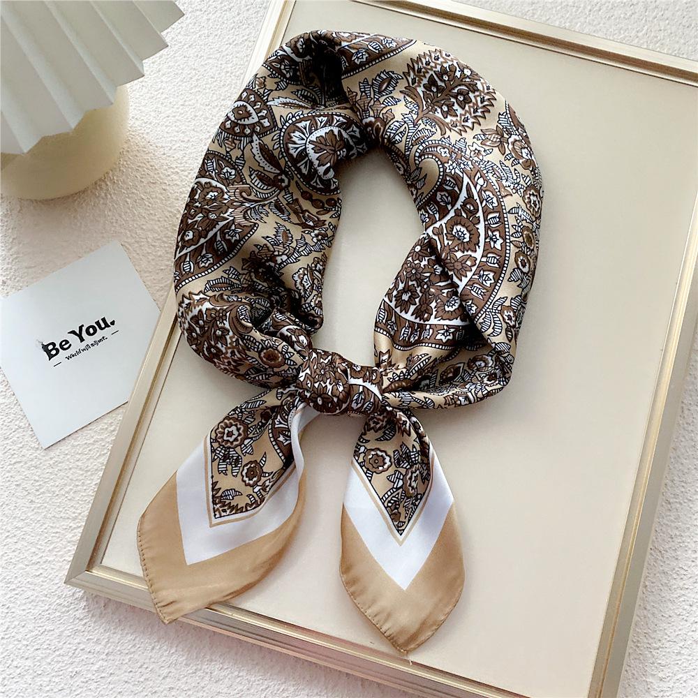 70 Silk Square Scarves for Women - Fashionable Lightweight Neck Protection for Spring, Summer, Autumn. Perfect for Matching Shirts & Ideal for Moms.