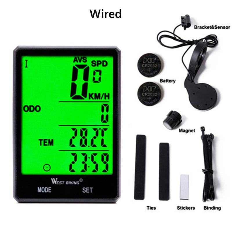 Buy Wired/Wireless Luminous Bicycle Computer Waterproof Mountain Road