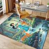 Princess,Forest,Deer Office Carpet Soft Polyester Entrance Carpet Washable Non-slip Machine Washable Indoor Carpet Living Room Bedroom Dinin