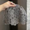 Knitted Floral Pattern Wool Hat For Women Spring Summer Breathable Fashion Accessory