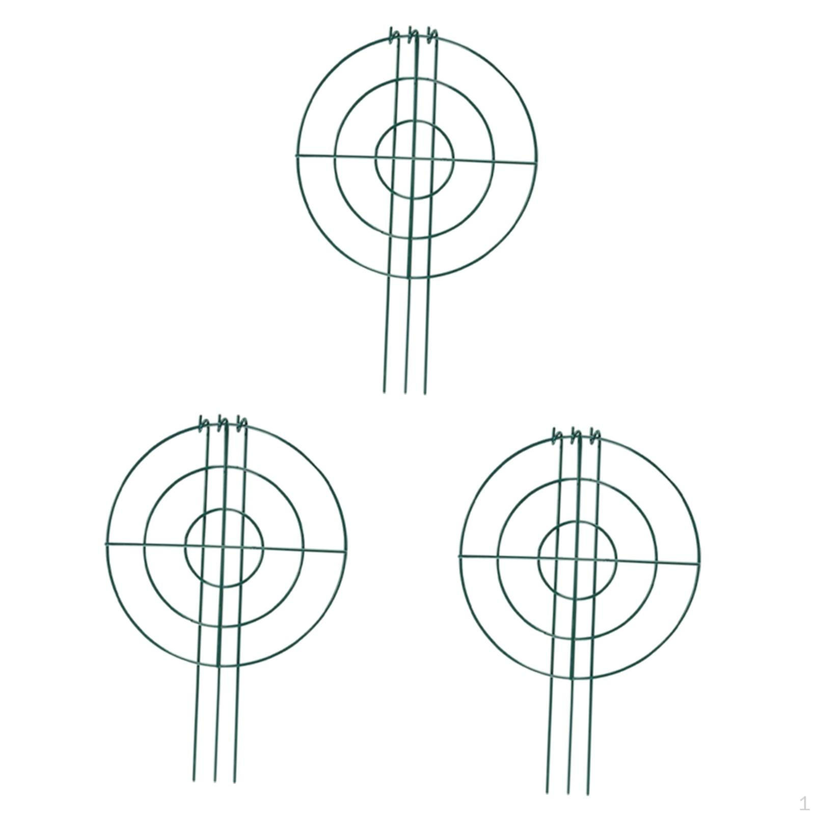 

3 шт. Клетки для пионов и опоры для вьющихся растений, переносные металлические прочные опоры для садовых растений Circle