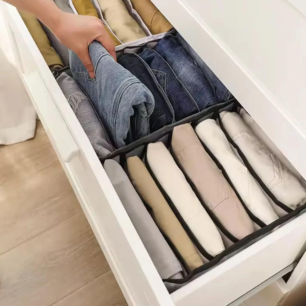 Jeans-Organisations-Aufbewahrungsbox, Schrank-Organizer, Kleidungs-Organisationssystem, Schubladen-Organizer, Schrank, Hosen-Aufbewahrungs-Organizer