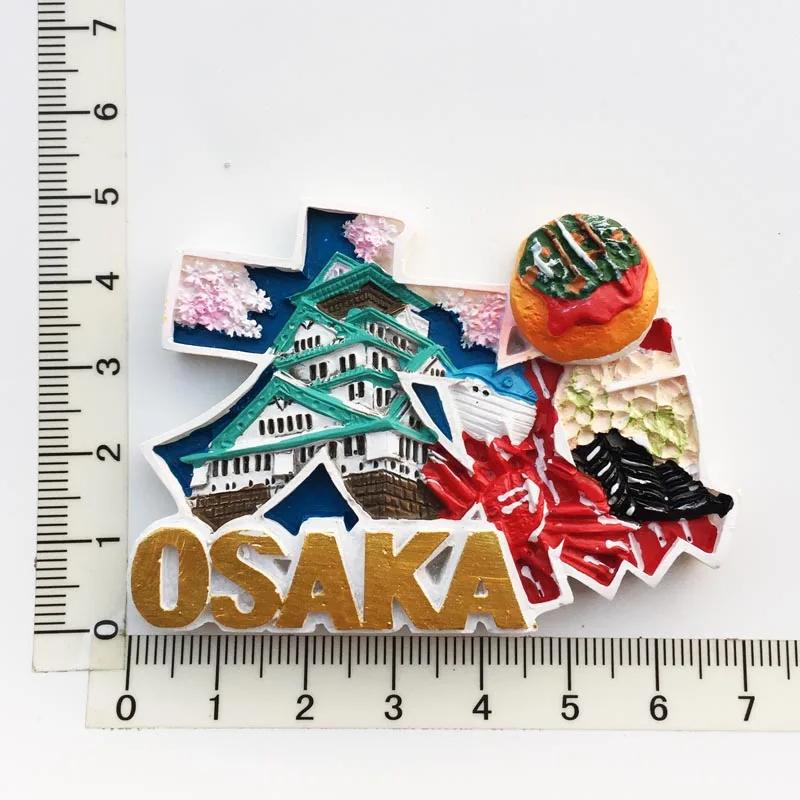 Japan Tourist Souvenir Fridge Magnets Japanese Resorts Souvenir Magnetic Stickers for Photo Wall Fridge Stickers Children Gifts