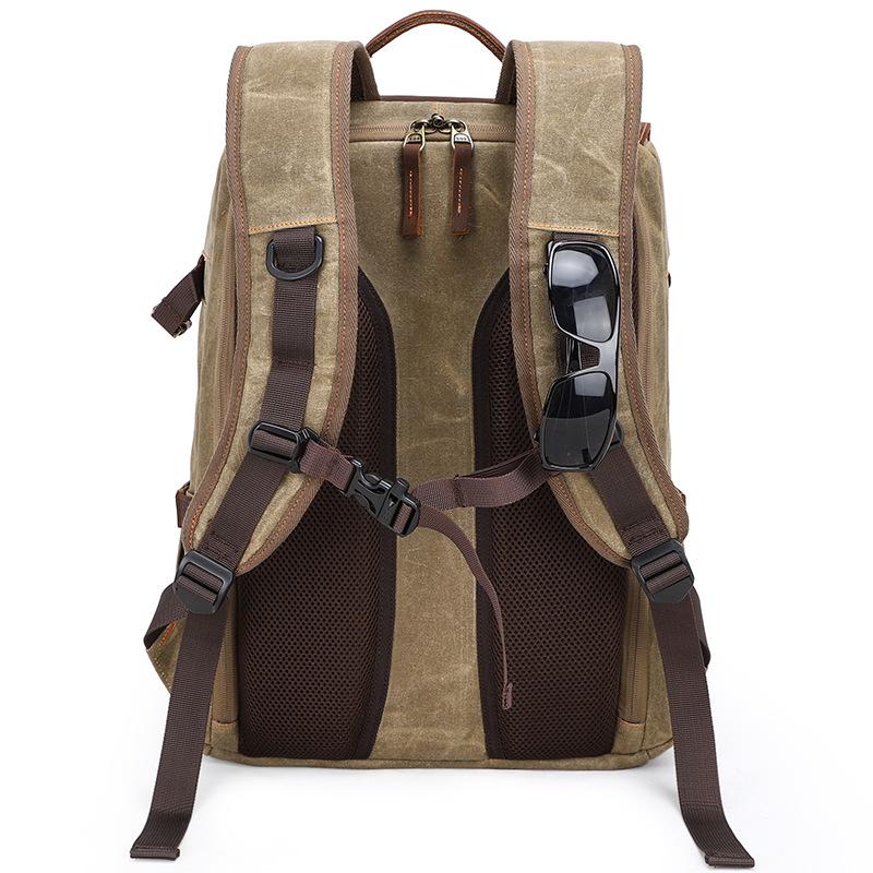 Seven-Color Cotton Shoulder Photo Bag Canvas Slr Camera Bag Waterproof Dye Leisure Backpack Travel Camera Portable