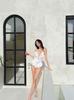 2026 Women's Triangle One-Piece Swimsuit: Stylish, Belly-Slimming Swimwear for Beach & Hot Springs
