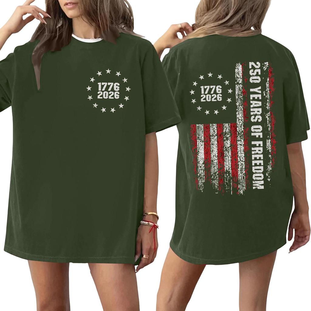 Women's And Men's Fashionable Round Neck Casual Print Short Sleeved T-shirt Top