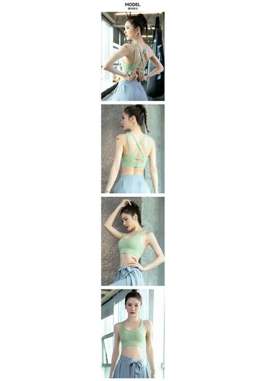 Autumn Women's Yoga Bra with Chest Pads - Sexy, Shockproof Fitness & Dance Sportswear