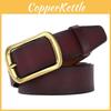 Genuine Leather Mens Belt With Two Layer Cowhide Material And Classic Alloy Pin Buckle For Casual And Formal Wear